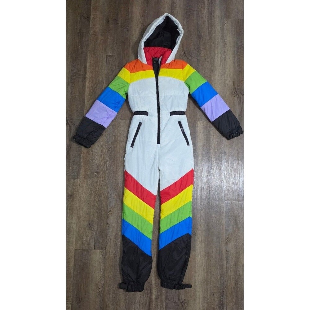 Sweet Retreat Rainbow Puffer Snowsuit dELiA*s by Dolls Kill (Size XS)